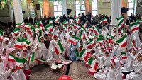 جشن تکلیف ۱۱۴ نفر از دانش‌آموزان دختر در خشکبیجار