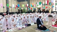 جشن تکلیف جمعی از دانش آموزان دختر در ماسال