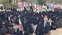برگزاری چهلم ۱۱ شهید دانش آموز مدرسه شجره طیبه در توکهور وهشتبندی