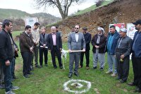 کلنگ زنی طرح تأمین آب آشامیدنی روستای میرآباد اشنویه
