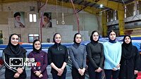 بانوی ورزشکار کیش در اردوی آماده‌سازی تیم ملی ترامپولین