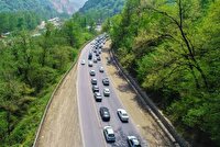 ترافیک سنگین در محور هراز