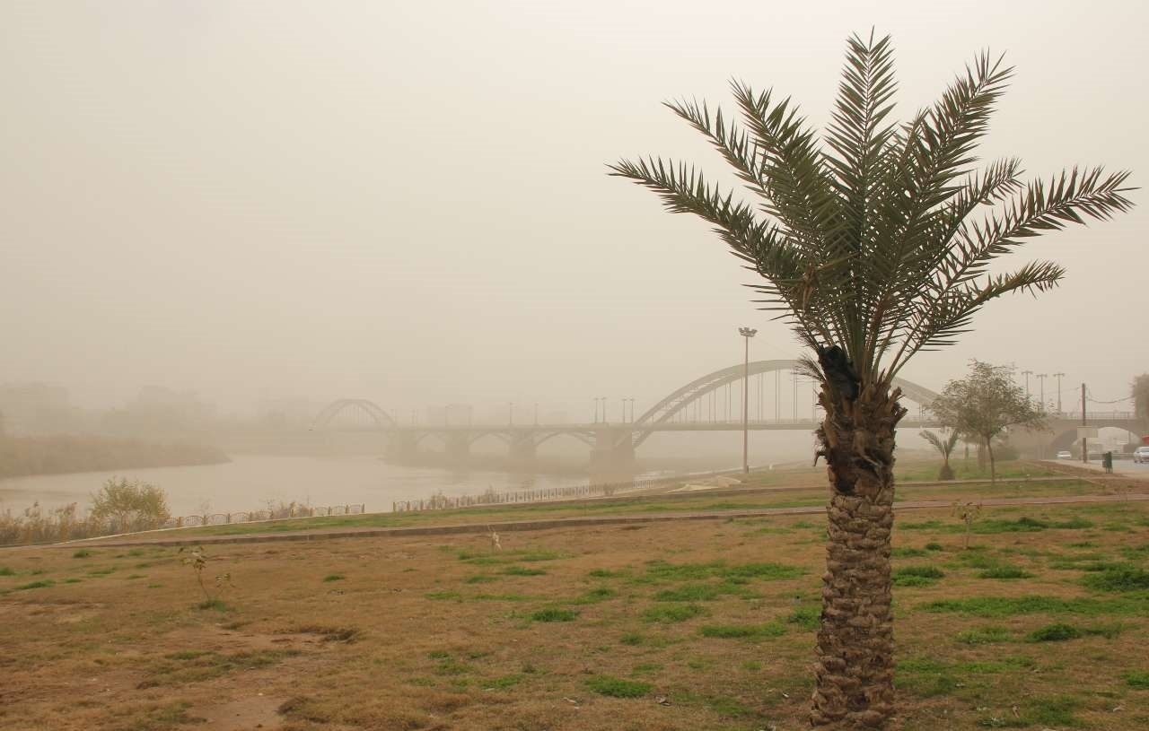 ورود توده گرد و خاک به جنوب غرب خوزستان