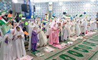 جشن تکلیف ۳۰۰ دانش آموز دختر در سنگر
