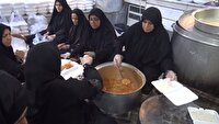 همدلی خیرین نهاوندی در برپایی سفره اطعام عزاداران حسینی