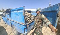 کشف و توقیف یک دستگاه نیسان چوب جنگلی غیرمجاز تاغ