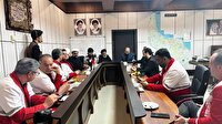 نشست تخصصی شورای معاونان جمعیت هلال احمر گیلان با حضور نمایندگان حضرت آیت الله سیستانی