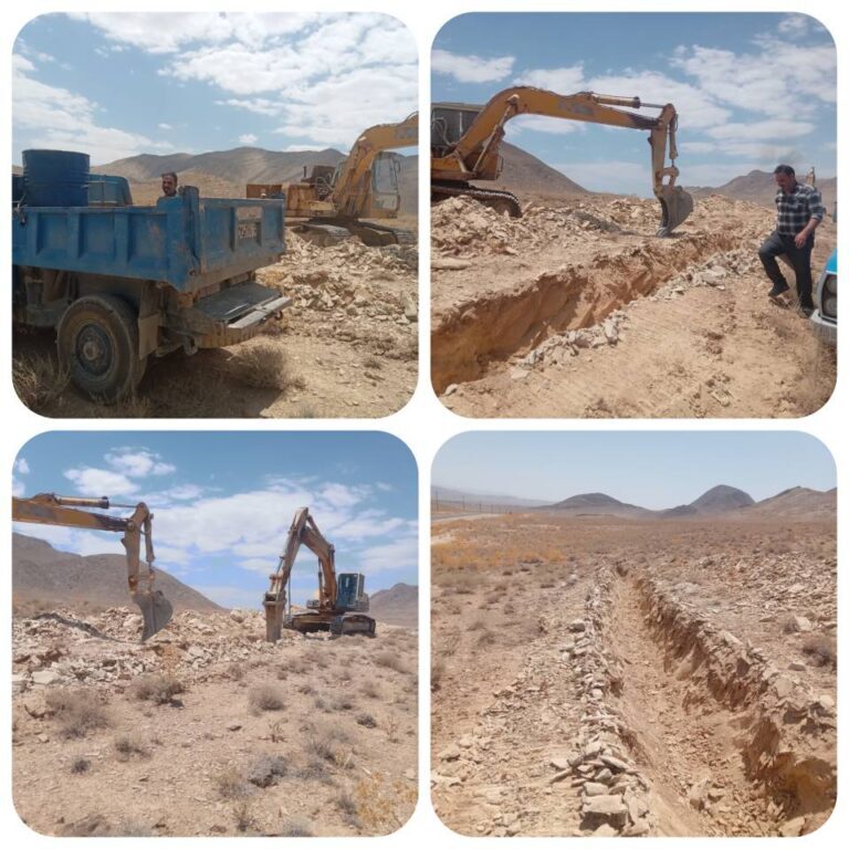 اجرای خط انتقال برای تأمین پایدار آب روستای خُم‌پیچ