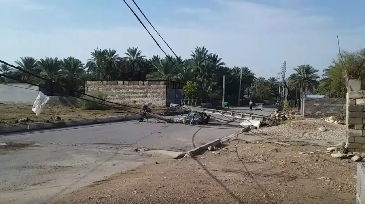 خسارت طوفان و بارندگی در هرمزگان