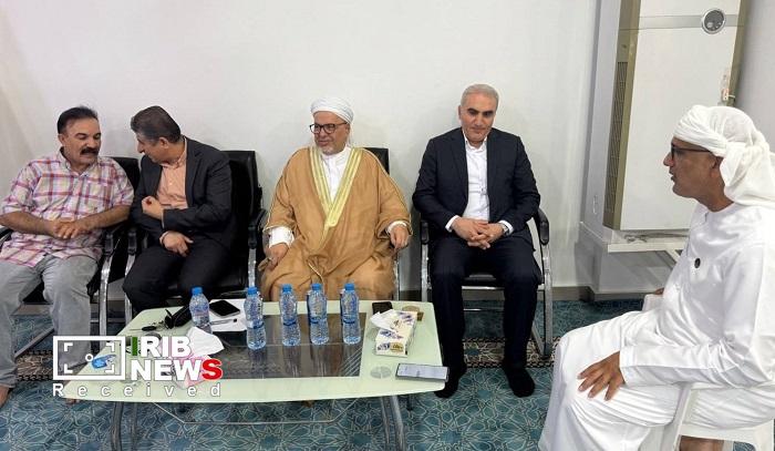 برپایی میز خدمت اداره کل گمرک کیش در مسجد نور اهل سنت