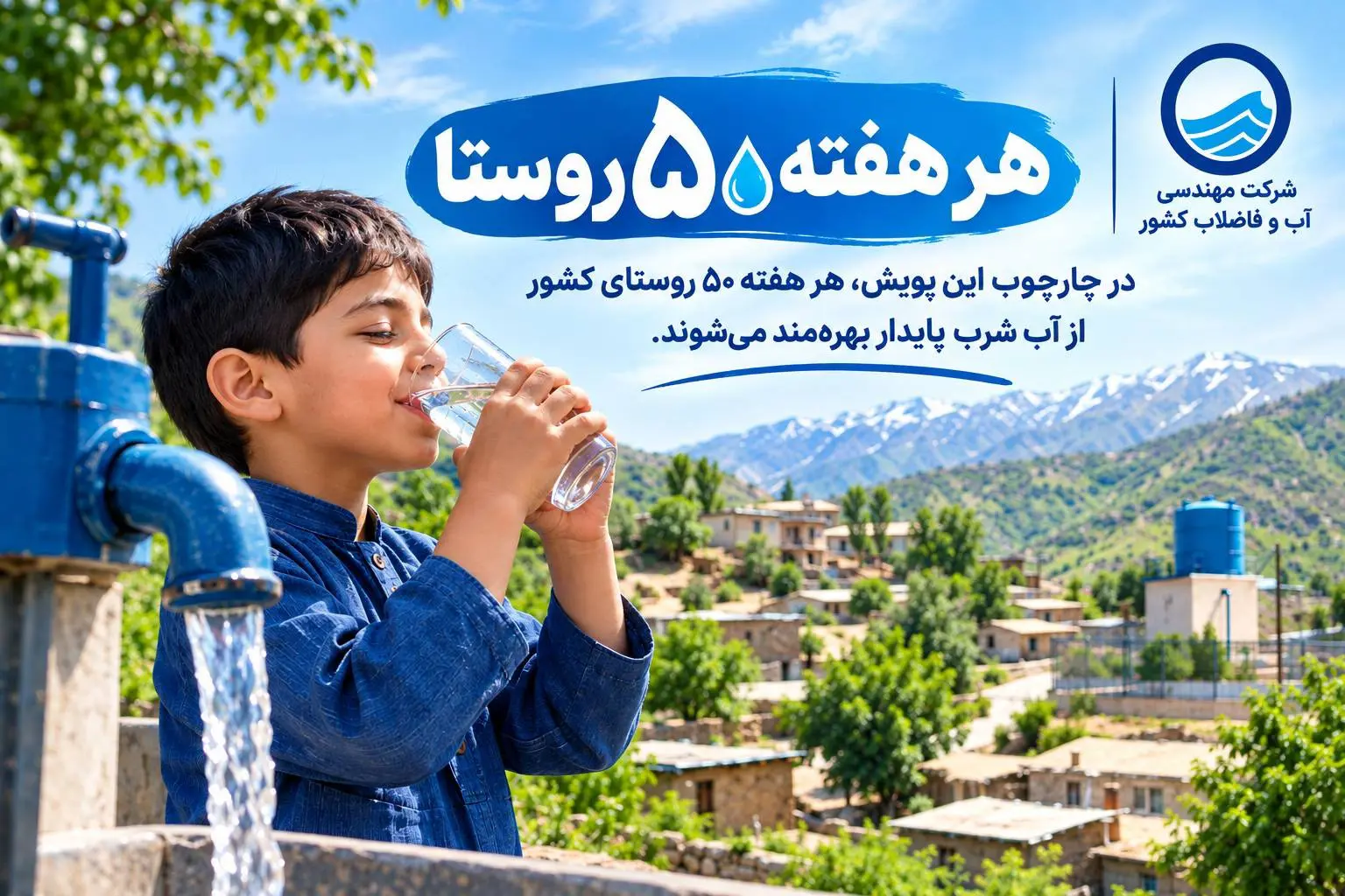 تکمیل آبرسانی به ۵ هزار و ۳۸۲ روستا تکمیل آبرسانی به ۵ هزار و ۳۸۲ روستا