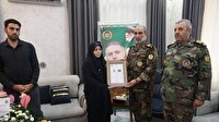 ابلاغ درجه سرتیپی «شهید جعفرزاده » به خانواده شهید